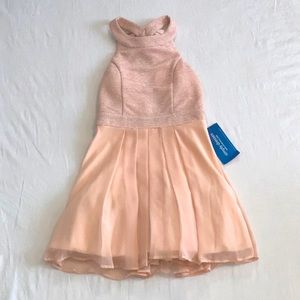 Blush pink cocktail dress